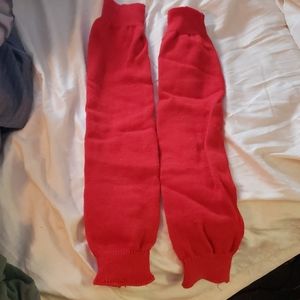 Red Leg Warmers
